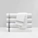 Chic Home Chantrea 4 Piece Solid white with embroidered stripes Sheet Set