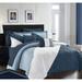 Chic Home Naomé 9 Piece Color Block Design With Distressed Stripe Print Comforter Set