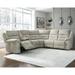Signature Design by Ashley Family Den Gray 3-Piece Power Reclining Sectional - 120"W x 102"D x 44"H