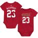 Newborn & Infant Christian McCaffrey Scarlet San Francisco 49ers Mainliner Player Name Number Bodysuit