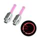 2pcs Wheel Lights Tire Light for Car Bike Motorcycle (Pink)