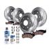 2004-2005 GMC Envoy XUV Front and Rear Brake Pad and Rotor Kit - Detroit Axle