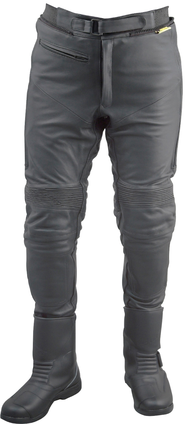 Motorradhose ROLEFF "Racewear" Gr. 52, schwarz, Hosen, Damen, 52, N-Gr, Obermaterial: 100% Rindnappaleder. Innenfutter: 100% Polyester, wind- und wasserdicht