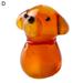 greenhome Puppy Decoration Creative Collectible Easy to Store Glass Dog Poodle Ornament for Hobby Collection