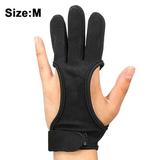 Archery Glove Non-slip breathable three-finger shooting gloves Shooting Hunting Targeting Bow Tab Archery Accessories Material Non-Slip Padded Guard for Grip Stability