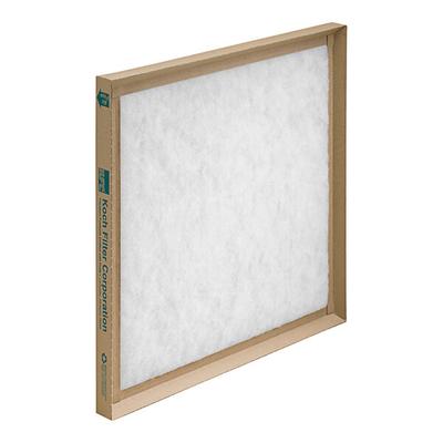 Koch Filter 14" x 20" x 1" Industrial Commercial Disposable Fiberglass Panel Air Filter 274-140-200 - 12/Case