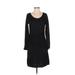 Ann Taylor Factory Casual Dress - Sweater Dress: Black Dresses - Women's Size Small