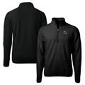 Men's Cutter & Buck Black Pittsburgh Steelers Helmet Cascade Eco Sherpa Fleece Quarter-Zip Pullover Jacket