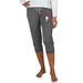 Women's Concepts Sport Charcoal "Stone Cold" Steve Austin Quest Knit Capri Pants