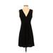 B. Moss Casual Dress - Mini: Black Solid Dresses - Women's Size Small