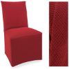 Stretch Pique Warm Maroon Dining Chair Cover 712 Chair