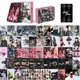 Ensemble de cartes photo à collectionner K-pop album noir et rose faillite N cartes photo roses