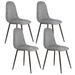 Homy Casa Mid-century Modern Fabric Dining Chairs (Set of 4)