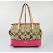 Coach Bags | Coach Hamptons Weekend Tote Pink & Brown Signature | Color: Pink/Tan | Size: Os
