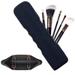 Travel Makeup Brush Holder Silicone Makeup Brush Storage Bag Makeup Brushes Holder Travel Case Portable Cosmetic Face Brushes Holder Makeups Tools Organizer Case with Magnetic Suction (Black)