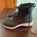 Nike Shoes | Gently Used Nike Binzie Boot (Gs) Youth 6 Women 7.5 Waterproof Black White | Color: Black/White | Size: 6b