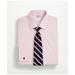 Brooks Brothers Men's Stretch Supima Cotton Non-Iron Pinpoint Oxford Ainsley Collar Dress Shirt | Pink | Size 16 34