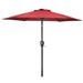 Arlmont & Co. Morits Patio Umbrella 90" Hexagonal Polyester Market Umbrella Metal in Red | 90 H x 90 W x 90 D in | Wayfair