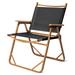 Arlmont & Co. Aluminum Frame Wood Grain Spray Paint Camping Chair 21.57"W X 22.83"D X 28.93"H Metal in Black | Wayfair