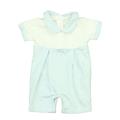 Pre-owned Kissy Kissy Boys White | Blue Romper size: 0-3 Months