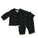 Pre-owned Gap Boys Navy | White Apparel Sets size: 0-3 Months