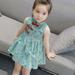 Herrnalise Toddler Kids Baby Girls Sleeveless Floral Cheongsam Party Princess Dress Outfits