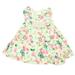 Pre-owned Bonnie Jean Girls White | Pink | Green Floral Dress size: 12 Months