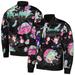 Men's Freeze Max Black Rick And Morty Graphic Satin Full-Snap Jacket