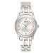 Women's Bulova Silver LIU Sharks Silver-Tone Dial Stainless Steel Quartz Watch