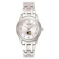 Women's Bulova Silver Emporia State Hornets Silver-Tone Dial Stainless Steel Quartz Watch