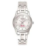 Women's Bulova Silver Bard College Raptors Silver-Tone Dial Stainless Steel Quartz Watch