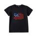 ZMHEGW Unisex Kids Patriotic American 4Th Of July T Shirts Short Sleeve Pullover Casual Blouse Independence Day Print Black 7Y