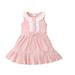 Holiday Savings Deals! Kukoosong Summer Toddler Girls Casual Dresses Toddler Kids Baby Girl Clothes Lace Ribbed Sleeveless Bowtie Princess One-Piece Dress Pink 3-4 Years