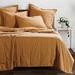 Stonewashed Cotton Mini Coverlet Set Dark Gold, Twin, Dark Gold