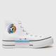 Converse all star lift hi pride trainers in white