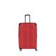 Travelite 4-Rad Koffer L mit TSA Schloss + Dehnfalte, Gepäck Serie City: Robuster Hartschalen Trolley mit kratzfester Oberfläche, 77 cm, 113 Liter (erweiterbar auf 124 L), Rot