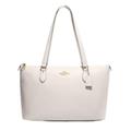 COACH Women's Gallery Leather Tote, Chalk, L