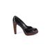 Stuart Weitzman Heels: Pumps Chunky Heel Boho Chic Black Shoes - Women's Size 8 1/2 - Closed Toe