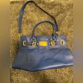 Michael Kors Bags | Authentic Michael Kors Tote Bag | Color: Blue/Gold | Size: Os