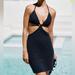 Anthropologie Dresses | Anthropologie Cutout Black Bodycon Minidress | Color: Black | Size: Xl