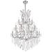 Maria Theresa 28 Lt Chrome Chandelier Clear