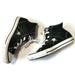 Converse Shoes | Converse Black High Tip Lace Up Sneakers Youth 2 | Color: Black/White | Size: Youth 2