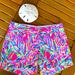 Lilly Pulitzer Shorts | Lilly Pulitzer Callahan Short In A Size 00. These Are Brand New Without Tags | Color: Blue/Pink | Size: 00