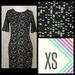 Lularoe Dresses | Lularoe Julia Pencil Dress Xs | Color: Black/Cream | Size: Xs