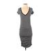 Athleta Active Dress - Midi: Gray Print Activewear - Women's Size Small