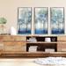 Picture Perfect International Dream Forest by Tava Studios - 3 Piece Floater Frame Print on Canvas in Blue/Gray/White | Wayfair 706-7752_1430_3FL