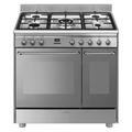 Smeg CG92X9 90cm Dual Fuel Range Cooker - Stainless Steel