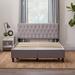 Lark Manor™ Alisea Tufted Low Profile Storage Panel Bed Upholstered/Polyester in Gray | 48 H x 64.7 W x 83 D in | Wayfair