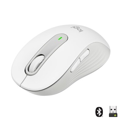 Logitech Signature M650 Gr.M Kabellose Maus Weiß Image