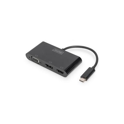 DIGITUS USB-C 3in1 Triple Monitor Adapter (HDMI, DP, VGA)